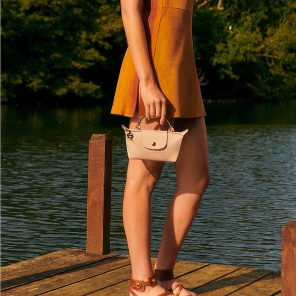 Longchamp Extra Small Le Pliage Xtra Leather Clutch Paper - Picture 10 of 15